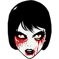 Zombie Woman Halloween Fancy Dress Face Mask
